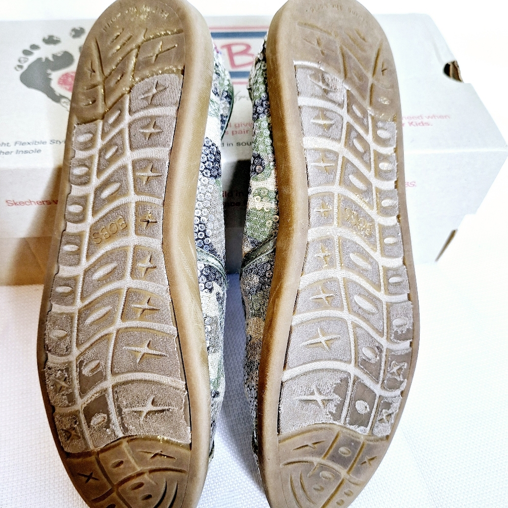 Bob by Skechers "Bob in Bling" Two pairs of sequence flats size 6 1/2. (Con202). - Picture 8 of 14